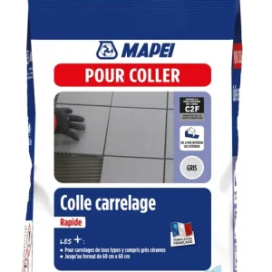 Colle carrelage rapide gris 5 kg MAPEI Meilleur Prix