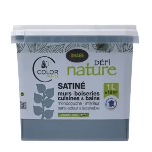 Peinture naturelle murale Orage satin 1 l - DEFI NATURE Vente Directe