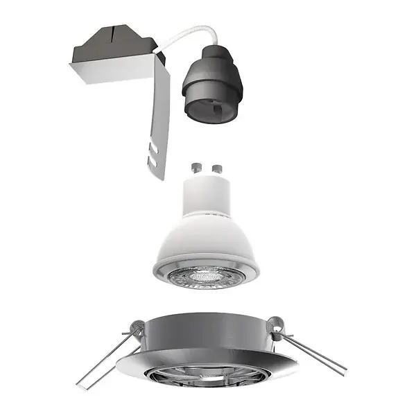 Seulement Aujourd'hui Lot 5 spots LED encastrables - GU10 - Blanc neutre 4000K 4W XANLITE