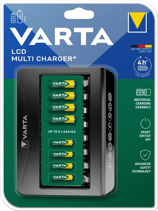 Chargeur de piles LCD Multi Charger+ VARTA Retour Gratuit