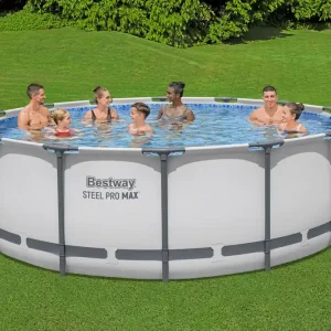 Populaire Piscine hors sol ronde tubulaire Ø 427 cm hauteur 122 cm - BESTWAY