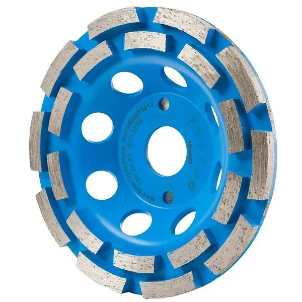 Plateau diamant 2 pistes béton 125x22,23mm - 5 segments LEMAN Petit Prix