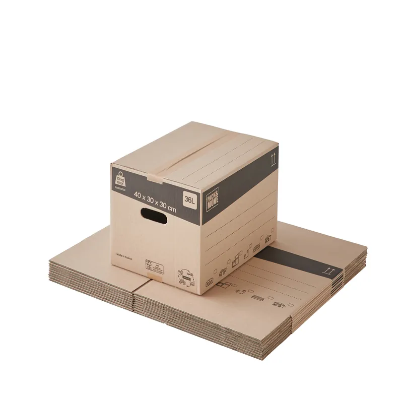 Meilleur Prix Carton de déménagement 36 L 40 x 30 x 30 cm 20 pièces PACK AND MOVE