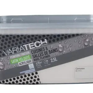 Peinture cuisines et bains satin velouté - Céréales - 2,5L VARIATECH Super Prix