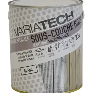 Sous-couche spéciale bois - Résines acryliques - 2.5 L VARIATECH Populaire