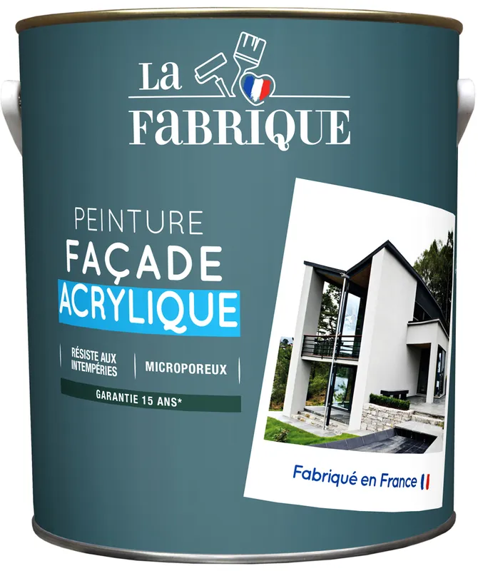 Peinture façade acrylique blanc 2,5 l LA FABRIQUE Dernière Chance