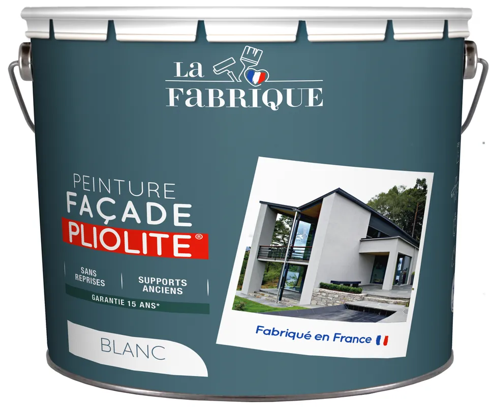 Populaire Peinture façade pliolite blanc 10 l LA FABRIQUE