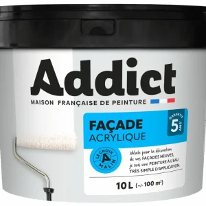 Prix Réduit Peinture façade hydro acrylique ton pierre 10 l ADDICT