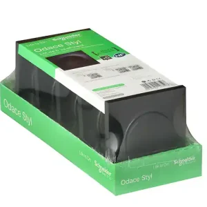 Lot de 5 interrupteurs va-et-vient Odace Styl Anthracite 10A SCHNEIDER ELECTRIC Produit De Marque