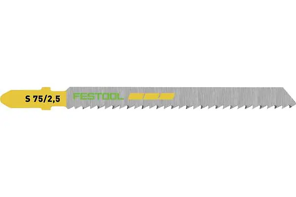 Lame de scie sauteuse S 75/2,5/25 - carte de 25 pièces - 204257 FESTOOL Satisfait Ou Remboursé