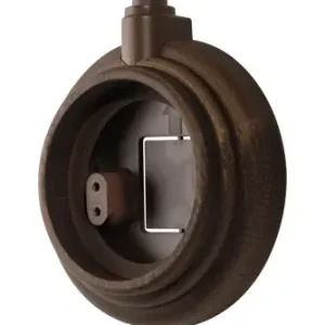 Socle pour mécanisme en saillie 1 poste câble apparent bois hêtre vieilli - Garby Dimbler FONTINI Authentique