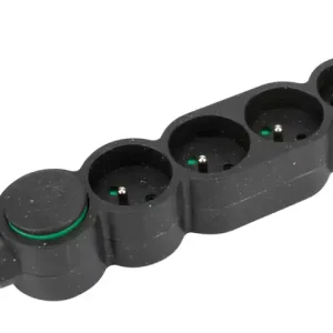 Top Vente Multiprise avec interrupteur 5 prises 1,5m recyclé noir ZENITECH