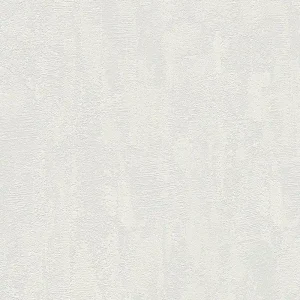 Remise Papier peint expansé uni Bruges blanc cassé 53 cm x 10 m AS CREATION