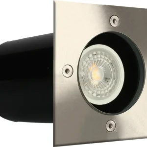 Petit Prix Spot extérieur encastrable LED Aluminium GU 10 IP 67 blanc chaud 380 lumens - ARLUX