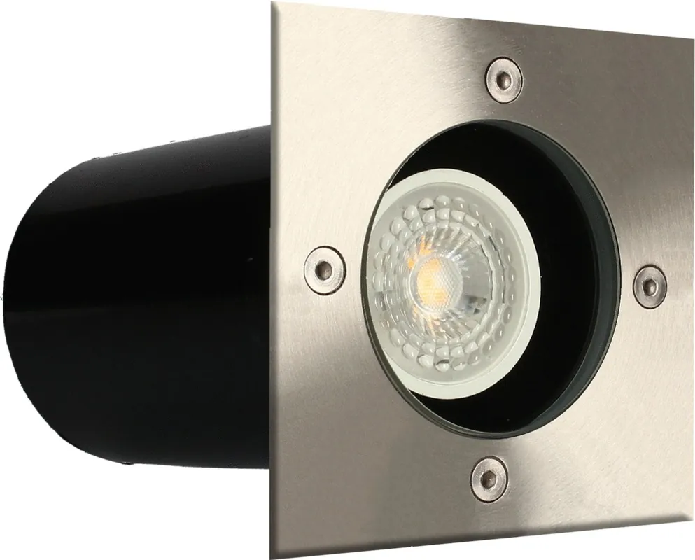 Petit Prix Spot extérieur encastrable LED Aluminium GU 10 IP 67 blanc chaud 380 lumens - ARLUX