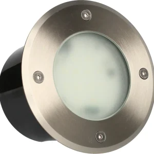 Spot extérieur encastrable LED Aluminium rond D.130 IP 67 Blanc chaud 380 lumens - ARLUX Meilleur Prix