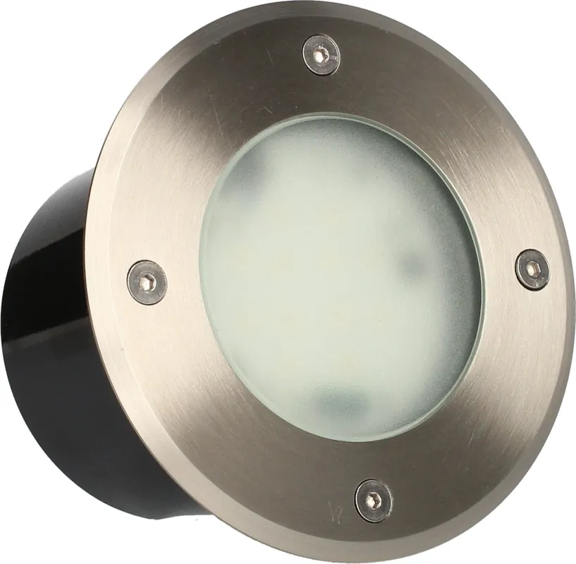 Spot extérieur encastrable LED Aluminium rond D.130 IP 67 Blanc chaud 380 lumens - ARLUX Meilleur Prix