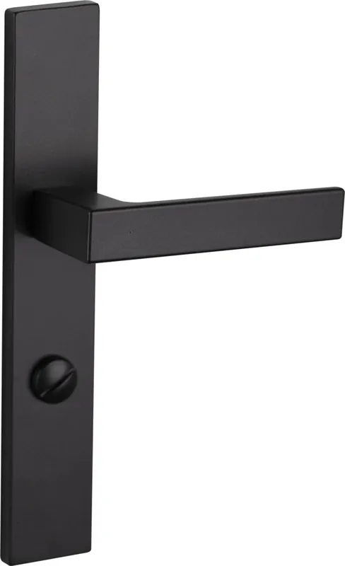 Poignées de porte ensemble Nathan noir mat à condamnation entraxe 195 mm ALPERTEC Marque