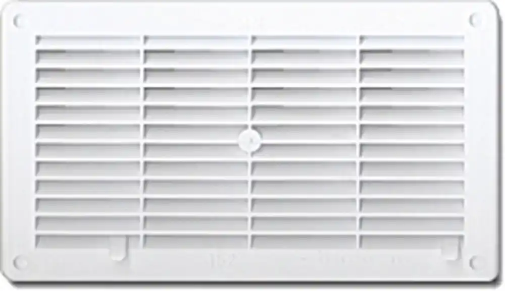 Grille d‘aération rectangulaire blanc bi-réglable 250 mm x 146 mm AUTOGYRE Promotion