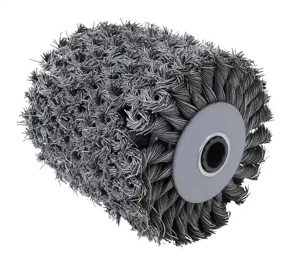 Achetez Aujourd'hui Brosse métal torsadé - 120mm - Alésage 20mm FAR TOOLS