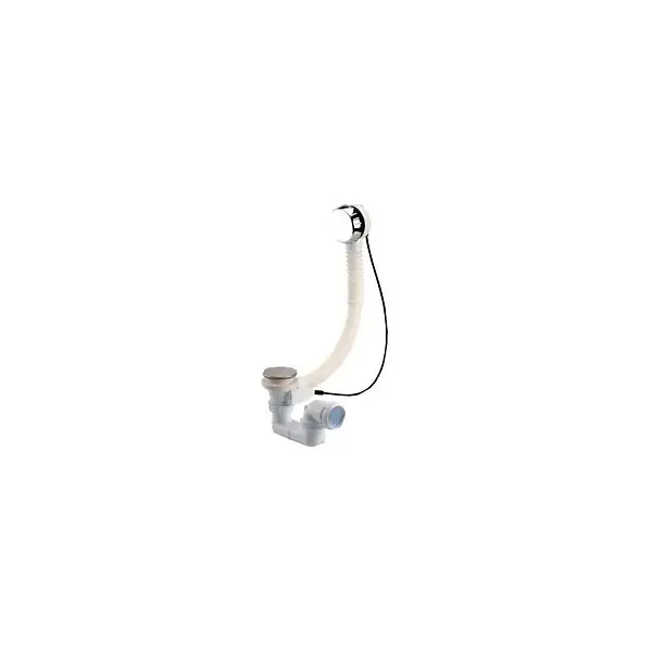 Vidage complet de baignoire NF à cable finition ABS chromé L. 650 mm - chromé NICOLL Certifié