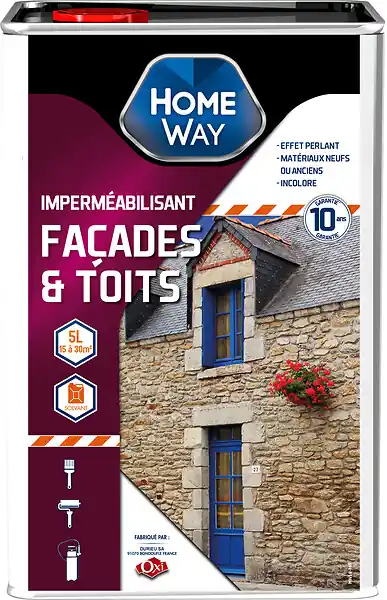 Prix Choc Imperméabilisant toit et façade incolore - 5L HOMEWAY
