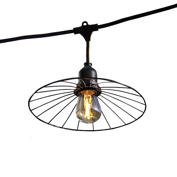 Promotion Saisonnière Guirlande CHIC CAGE 10 ampoules E27 6M LUMISKY
