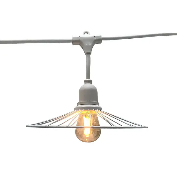 Seulement Aujourd'hui Guirlande CHIC CAGE Blanc 10 ampoules E27 6M LUMISKY
