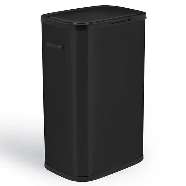 Paiement Sécurisé Poubelle push inox PORTLAND noir 60L KITCHEN MOVE