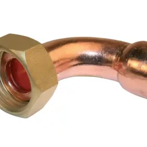 Achat Immédiat Raccord coudé à souder diamètre 14 mm avec écrou prisonnier femelle 15/21 (1/2)