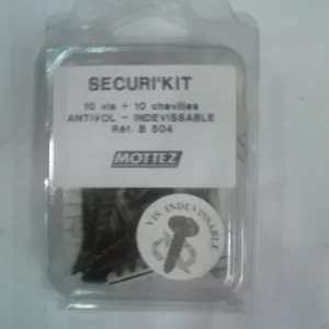 Vis indévissables diamètre 7 x L 40 mm avec chevilles par 10 MOTTEZ Promotion Saisonnière