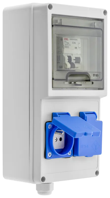 Bon Marché Coffret électrique pré-câblé et équipé avec 2 prises IP55 BATILEC