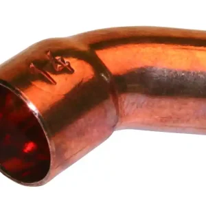 Acheter En Ligne Raccord cuivre coude à souder petit rayon 45° mâle femelle diamètre 16 mm