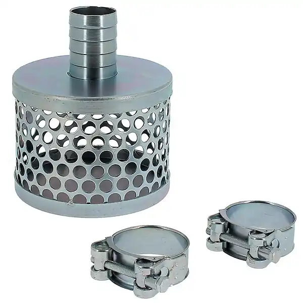 Crépine pour tuyau d‘aspiration 100 mm + 2 colliers de serrage HUGGY TUYAUX Meilleur Prix