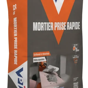Mortier prise rapide 25 kg VPI Dernier Modèle