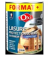 Lasure protection bois - Chêne foncé - Mat - 6L OXI Paiement Sécurisé