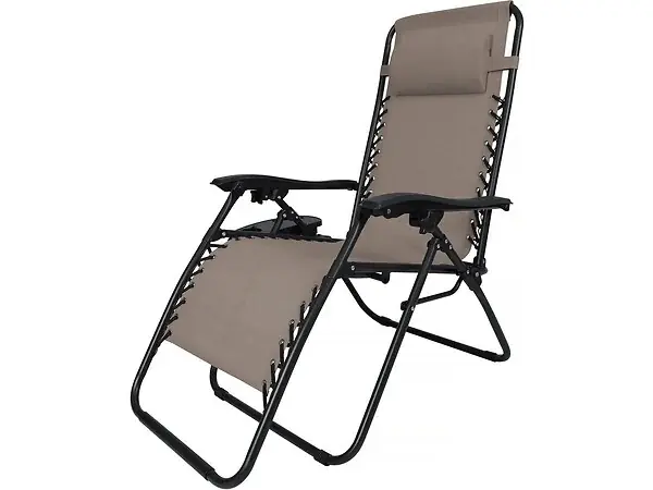 Fauteuil de jardin relax zéro gravité "Sintra" - Taupe HABITAT ET JARDIN Expédié Aujourd'hui