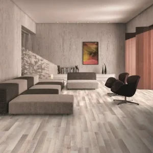 Réduction Sol stratifié décor chêne rude ép 8 mm 19,2 x 128,5 cm AC4 paquet de 2,220 m² AJ TIMBER