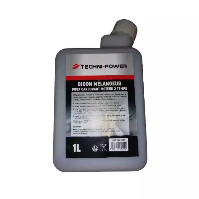 Prix Cassé Bidon doseur 1 litre pour mélange 2 temps TECHNI-POWER