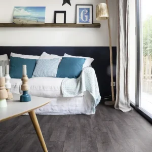 Sol PVC décor bois anthracite PRIMETEX rouleau de 4m vendu au m² GERFLOR Expédié Aujourd'hui