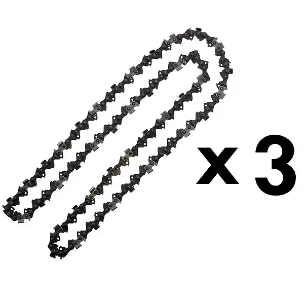 Meilleure Vente Lot de 3 chaînes 85 maillons pour tronçonneuse GT GARDEN