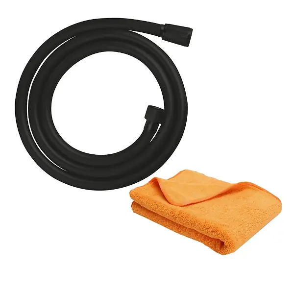 Flexible de douche GROHE VitalioFlex Trend 1750 mm noir mat + microfibre Offre Limitée