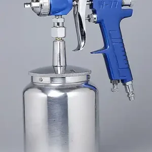 Satisfait Ou Remboursé Pistolet peinture à succion - Godet métal 1L - Buse 1,8mm PRODIF