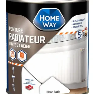 Peinture radiateur blanc satiné 2.5L HOMEWAY Livraison Express