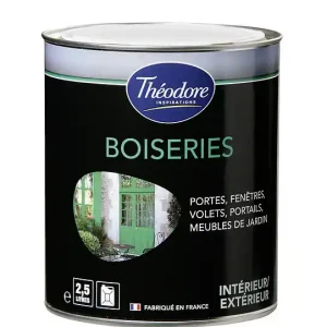 Peinture glycéro boiseries - Velours - 2,5L THEODORE PEINTURES Nouvelle Collection