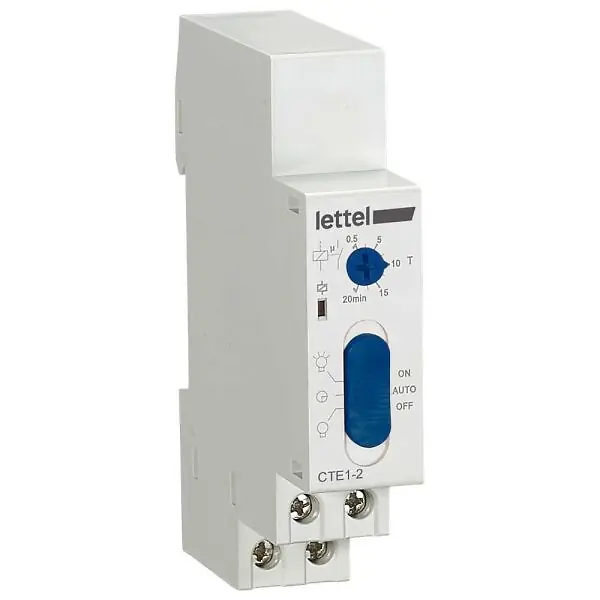 Affaire À Saisir Minuterie d‘escalier pour réseau 3 ou 4 fils 230V. Marche ON/AUTO//OFF. - LETTEL - CTE1-2