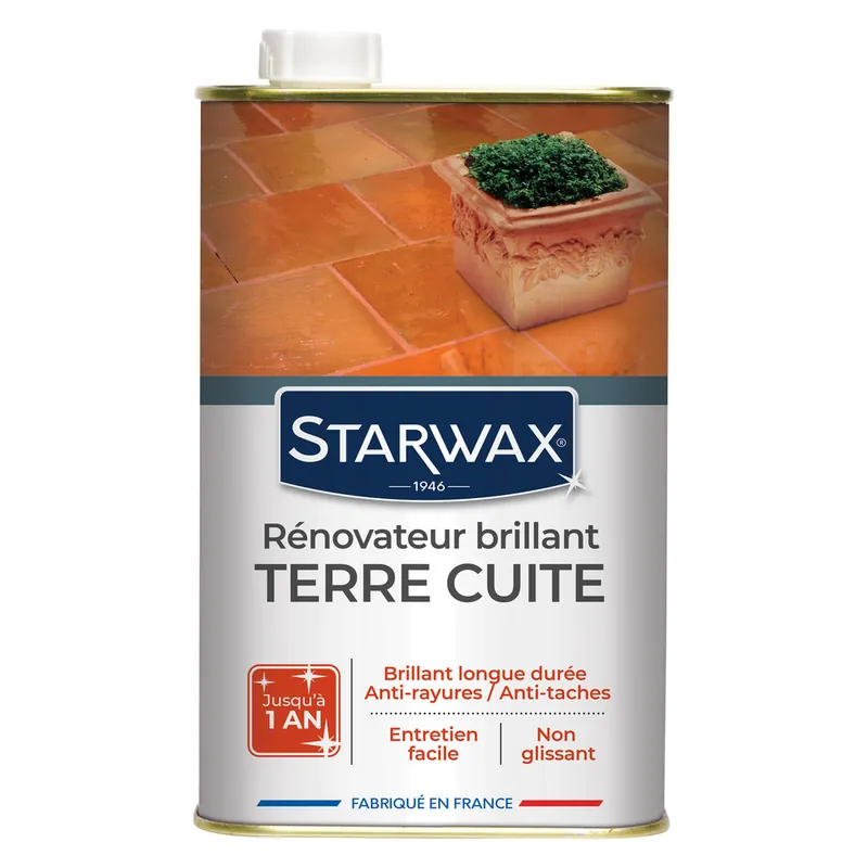 Offre Du Jour Rénovateur brillant haute protection pour sols en terre cuite 1 l STARWAX