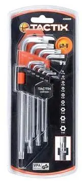 Clés Torx Sécurité en acier sur ratelier par 9 Meilleur Prix