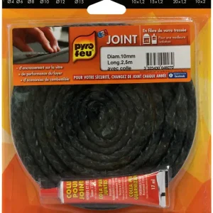 Joint fibre verre diamètre 10 mm L 2,5 m PYROFEU Bon Marché