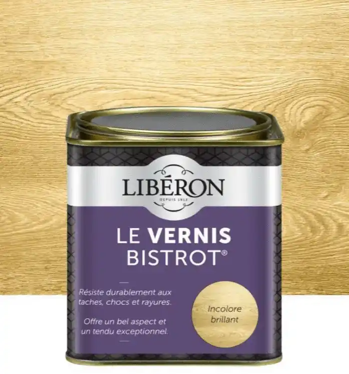 Vernis bistrot incolore satin 500 ml LIBERON Prix Bas